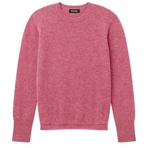 Naadam Cashmere Crewneck Sweater Heather Fuchsia